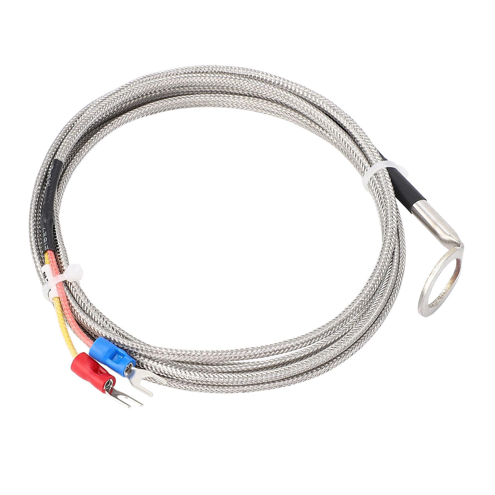 

K Type Temperature Sensor Thermocouple Stainless Steel for Automotive Engine CHT Measurement with 14mm ID Washer 3meter