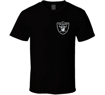 Maglietta Oakland Raiders Emblema Piccolo Distressed