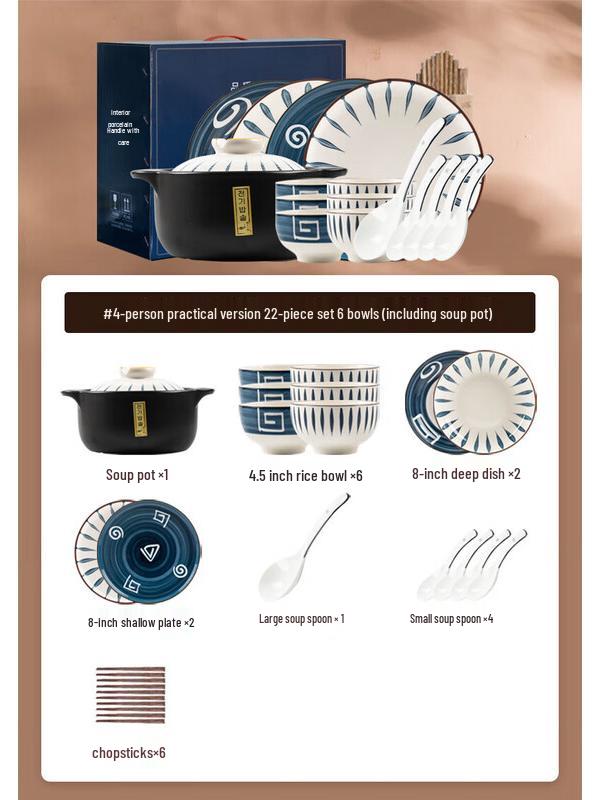 Modellanka Japanese Ceramic Dinnerware Set