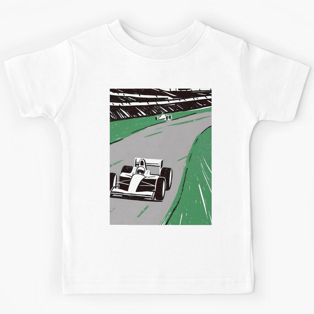Fast Racing Car Sci-Fi Colors Speed F1 Kids T-Shirt 110