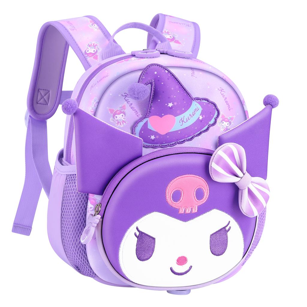 New Sanrio Kulomi Polyester Student Bag Regular Women's Purple DB96665A