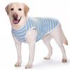 Soft Dog Cooling Vest Round Neck Dog Sunscreen Vest Fashion Pet Striped T-Shirt  Home Clothes