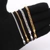 Lanț Cuban Link 5mm Argint Sterling 925 Umplut 6 Laturi Tăiate Bijuterii de Lux pentru Femei Cadouri Bărbați Oțel Inoxidabil Colier Cuban Miami