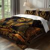 3pcs Egyptian Pharaoh Skeleton Bedding Duvet Cover Set Ancient Egypt Bedding Quilt Set Gothic Themed Bed Quilt Set Luxury