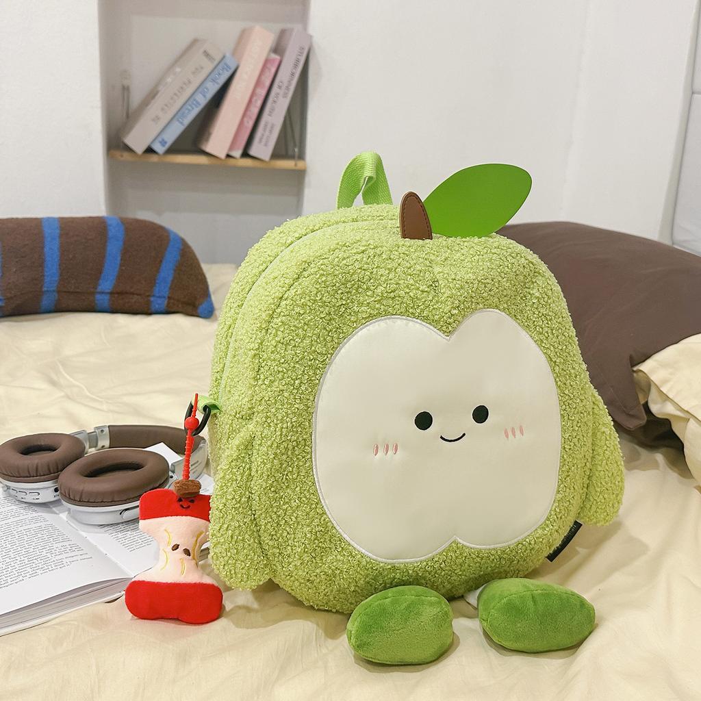 Schoolbagins cute cute apple children's backpack cartoon student bag travel boy girl backpack