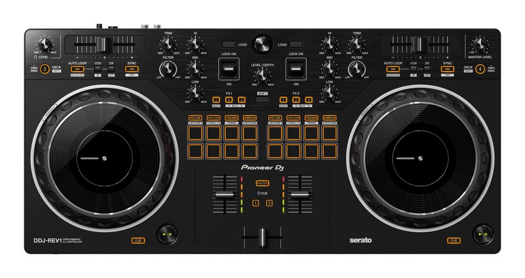 Pioneer DJ DJ Controller with Serato Lite Support DDJ-REV1 Scratch-Style 2-Channel