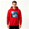 Men Anime Printed Pullover Hoodie Casual Long Sleeve Streetwear Sweatshirt for Adults