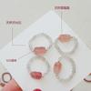 Natural Crystal Pearl Tourmaline Strawberry Crystal Bangles Women Fashion Jewelry Accessories Gift
