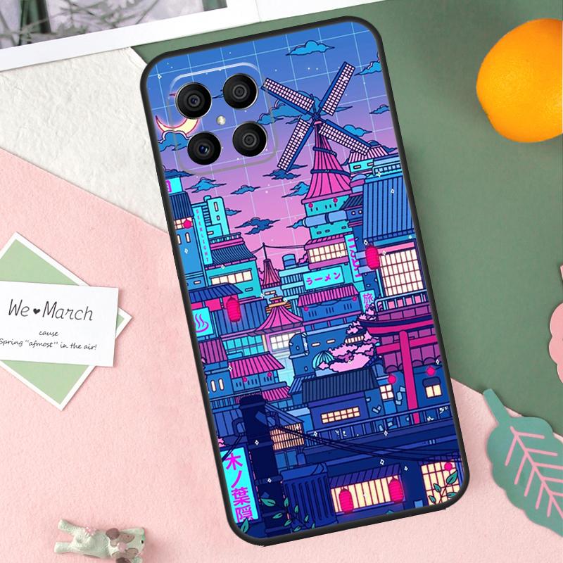 Vaporwave Village Aesthetic Case For Honor X8b X9b X9c X9a X8a X8 X9 50 70 90 Lite Honor 200 Lite Magic 7 5 6 Pro Cover