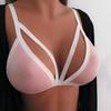Women Casual Solid Backless Sports Bra Strappy Design Lightweight Supportive Athletic Underwear for Fitness Yoga and Everyday Wear