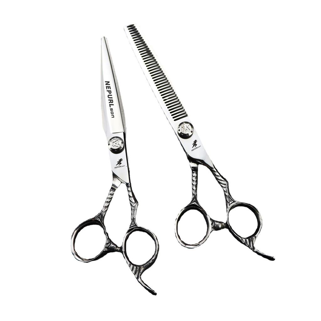 7.0-Inch DMX-70 Dimashi Straight & Thinning Hairdressing Pet Shears