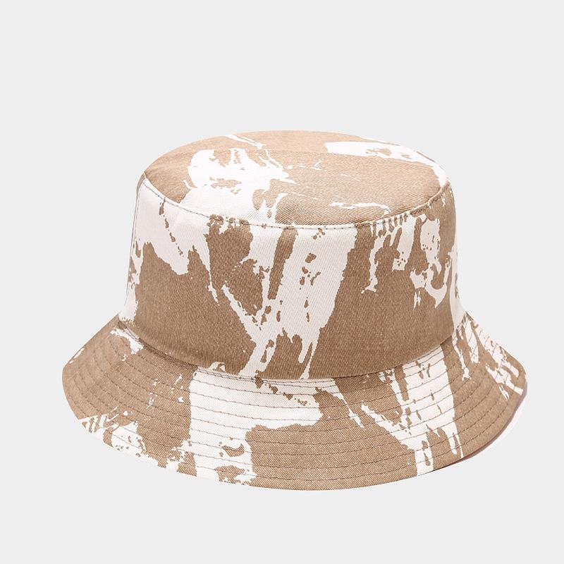 ins new tie-dye bucket hat men's and women's fashion trend double-sided basin hat spring and summer outdoor casual sun hat