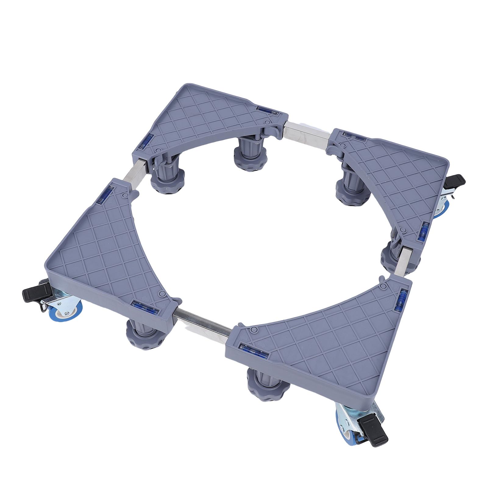 

Fridge Stand Mobile Base Furniture with 8 Strong Feet 4 Locking Wheels for Washing Machine Washer Dryer Refrigerator