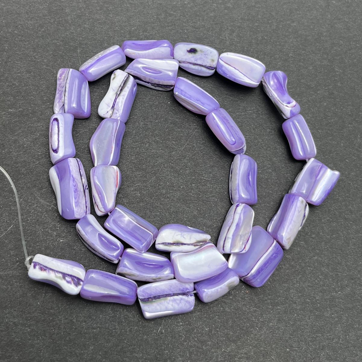 

1 нить бусин из натуральной ракушки перламутра, морской стиль, бусины неправильной формы ручной работы для изготовления украшений, DIY ожерелье, браслет, аксессуары для ножного браслета 38 см 1String-38cm фиолетовый