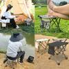 Camping Stool,Portable Folding Stool for Outdoor Gardening and Beach Hiking Fishing,Foot Stool with Carry Bag