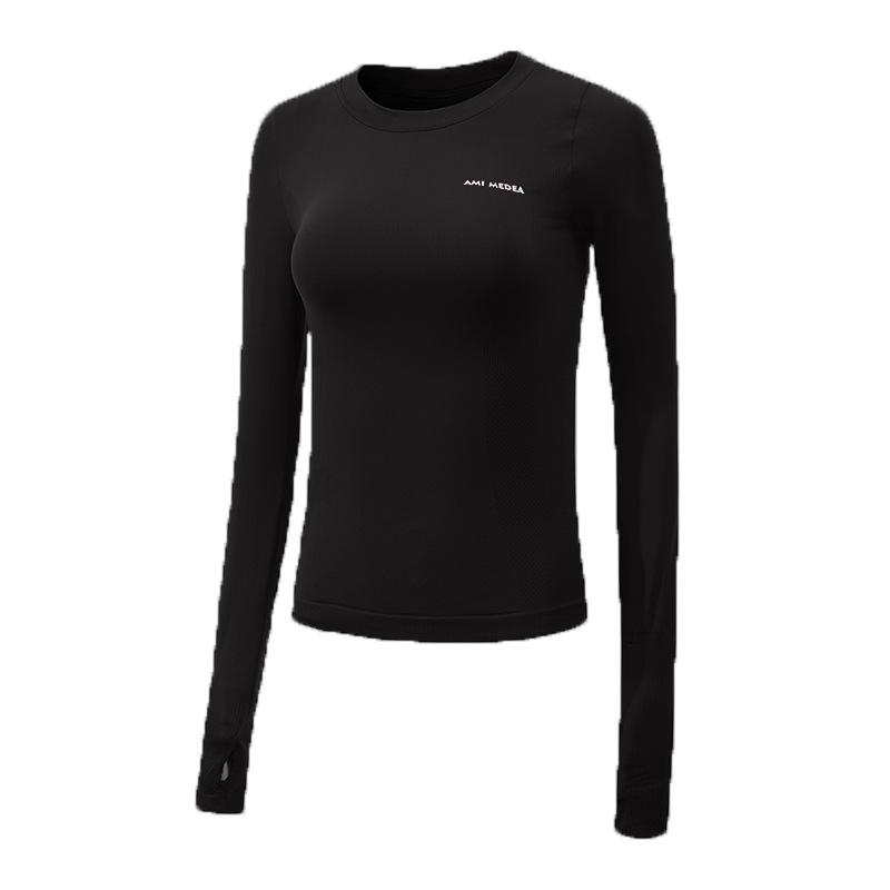 Women's Slim Fit Quick-Dry Long Sleeve Yoga and Running Top