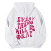 SOLY HUX Women's Sweatshirt Pattern Hoodie Casual Long Sleeve Loose Pullover with Kangaroo Pocket