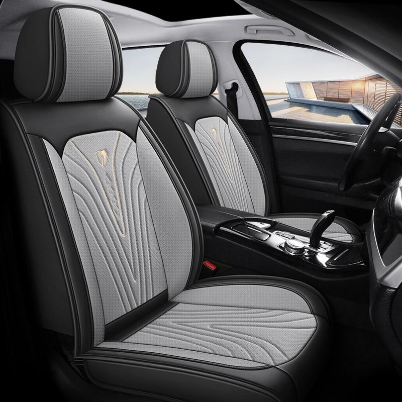 All-Season Full Leather Car Seat Cushion