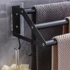 Upgrades Stainless Steel Towel Hold with Extendable 3 Rod Modern Towel Organize Suitable for Bathroom & Kitchen Use