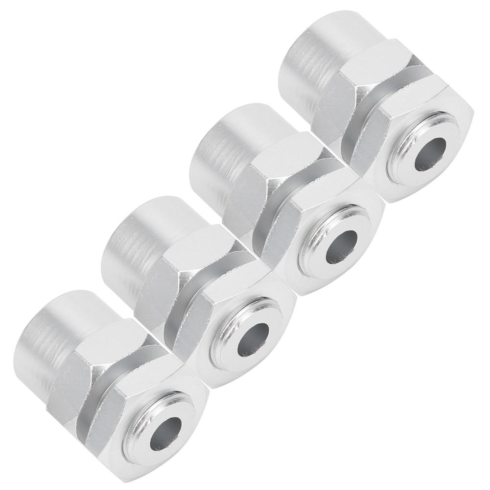 

12мм до 17мм Перехідник для колісного шестигранника Аксесуари Підходять для 110 RC Гусеничного 15мм Сріблястий