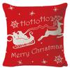 New Christmas Linen Pillow Cover Simple Sofa Pillow Home Printed Cushion Cover