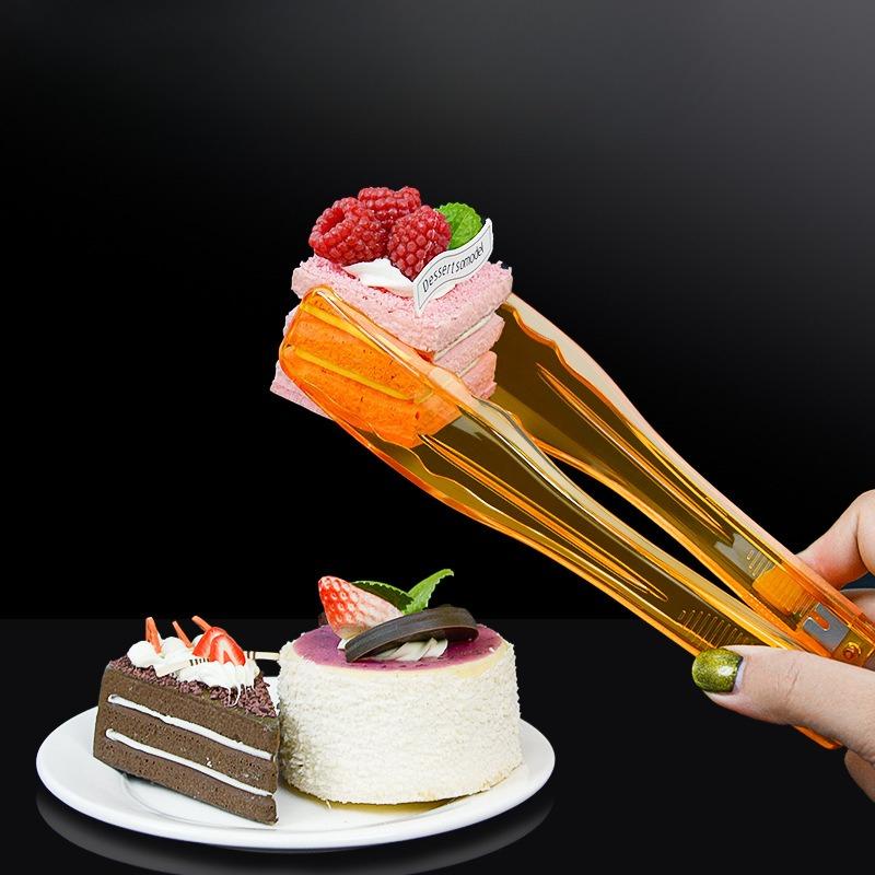 Food Tongs, Thickened PC Plastic Bread Tongs, Cake Dessert Fruit Biscuit Tongs, Food Tongs, Spicy Hot Pot Tongs