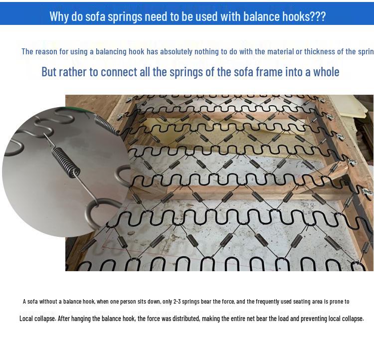 Enhanced Gold & Silver Sofa Spring Repair Kit with Zigzag, Arch, Pull, and Flat Springs – Versatile Solution for Sagging Sofas
