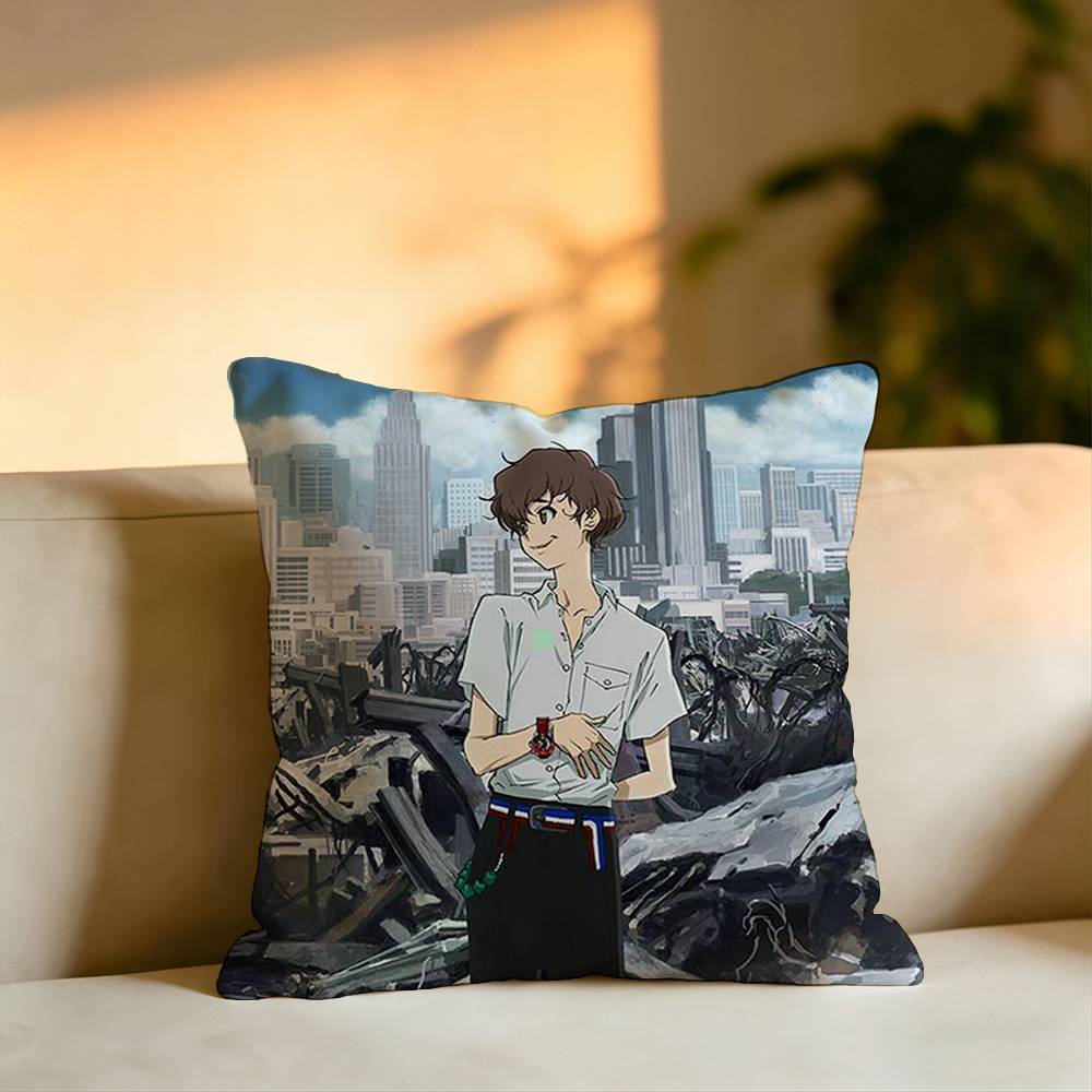 Anime Terror in RResonance Square DoubleSided printed Pillow Case Bedroom Bedside Pillow Sofa Cushion Cover