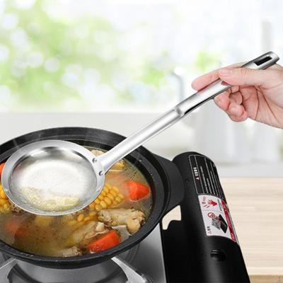 Premium Schaumkelle aus Edelstahl zum Kochen und Abseihen