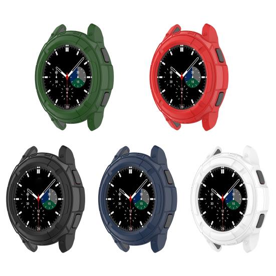 Protective Case Hollow Anti-fall TPU 42mm/46mm Watch Bumper Shell Protector for Samsung Galaxy Watch 4 Classic