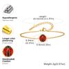 Cute Stainless Steel Animal Bracelet for Women Little Girl,Fashion Magic Ladybug Lady Lucky Adjustable Bracelets,Sweet Jewelry