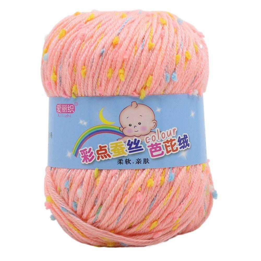 50g/Roll Wool Yarn Baby Cotton Crochet Yarn Practical Scarf Line  For Basket Carpets