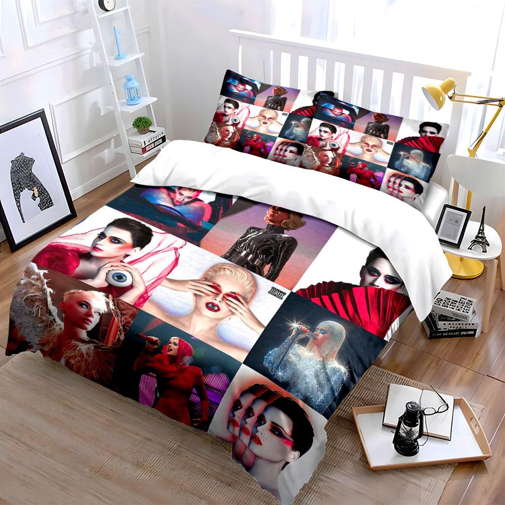 Bold Artistic Fashion Collage Bedding Duvet Cover Set Duvet Cover Pillowcases  (1*Duvet Cover 2*Pillowcases, without duvet insert)