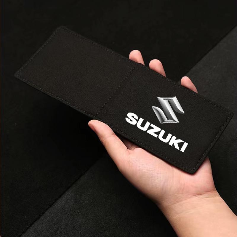 1Pcs Car Emblem Driver License Cover ID Credit Card Holder for Suzuki Swift SX4 Samurai Sport Jimny Grand Vitara Alto GW250 Splash Swace