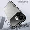 KEYSION Luxus Retro PU-Leder Handyhülle für HONOR 600 Pro 5G Silikon+PC Stoßfeste Handy-Rückabdeckung für Huawei Honor 600 5G