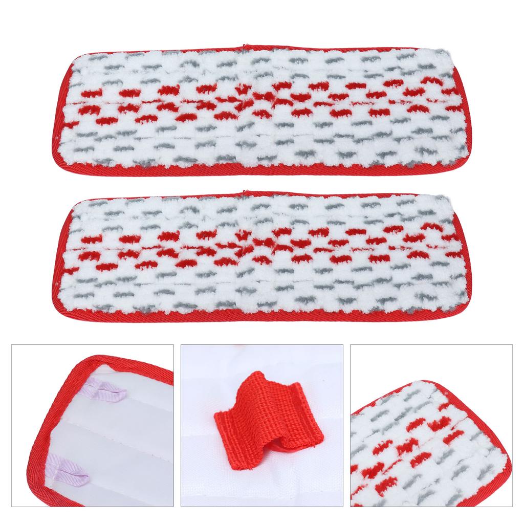 2Pcs Microfiber Detachable Mop Head Pad Replacement with Strong Water Absorption Fit for Ocedar ProMist Mop