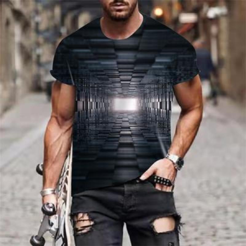 

Мужская футболка с 3D-принтом, с коротким рукавом, повседневная, спортивная, модная, летняя, для улицы 6XL