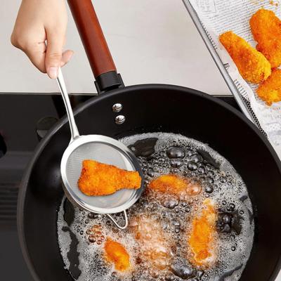 Mesh Strainer With Handle Fine Mesh Stainless Steel Colander Multipurpose Kitchen Tool Food Strainer For Rice Tea Pasta Juice