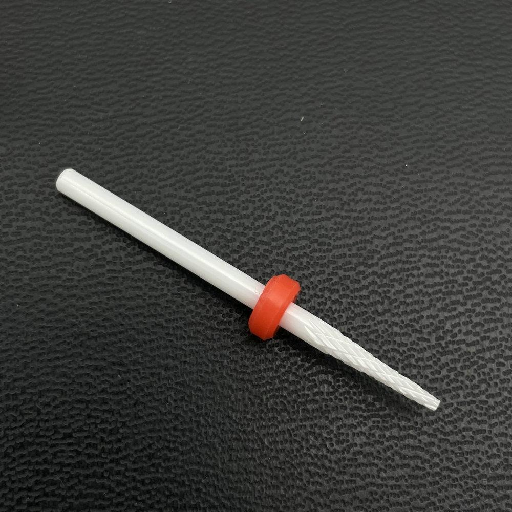 1Pc White Ceremic Nail Drill Bits Ceramic Cuticle Clean Bur Rotary Milling Cutters for Manicure Pedicure Dental Polishing Burs