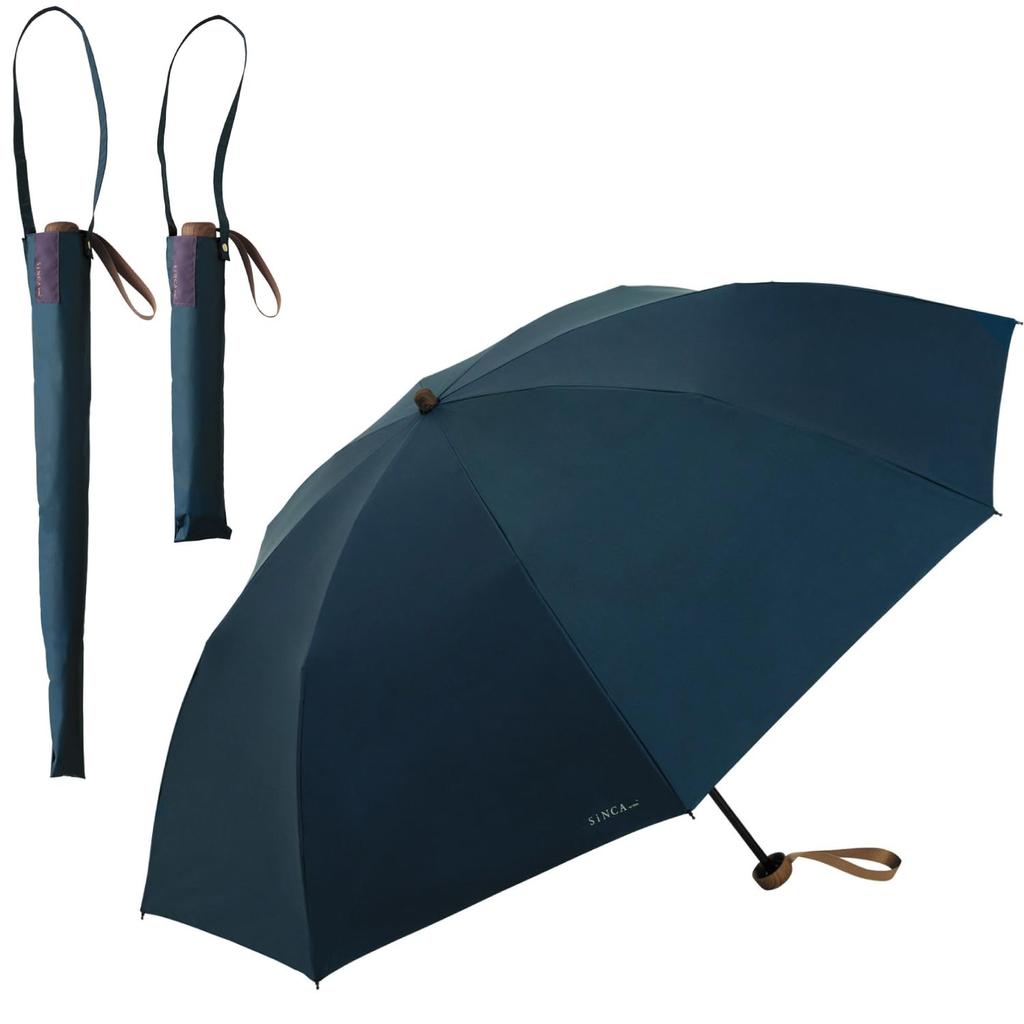 SiNCA MINI 60 8K Navy Parasol Recycled Light UV Heat Suitable for Rain or Shine Folding Windproof up to Perfect for or Any Occasion Simple and Basic