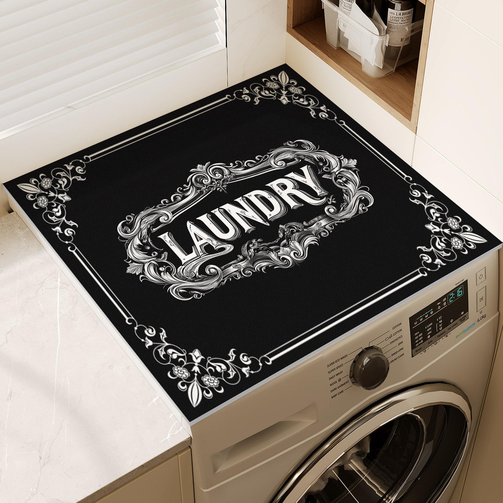 Чехол для стиральной машины в стиле ретро, чехол для шкафа, холодильника, пылезащитный чехол для кофемашины, коврик для слива кухонной посуды, чехол для микроволновой печи 50cmx60cm