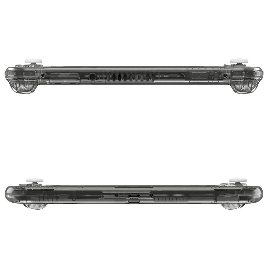 eXtremeRate DIY Compatible Case Shell Made of Clear Material for Compatible with Switch Nintendo Switch Light Controller Repair Kit with Custom Case