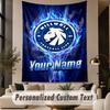 Custom Text Tapestry Millwall Print Wall Tapestry Indoor Living Room Wall Decor