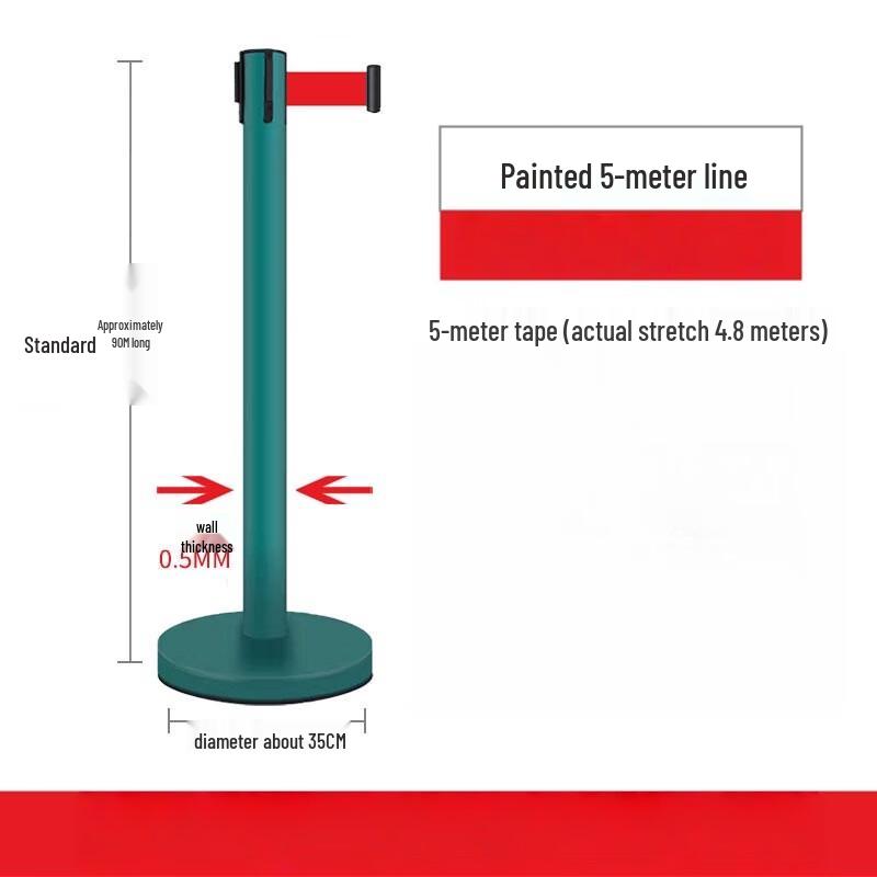 Retractable Stainless Steel Queue Barrier Pole
