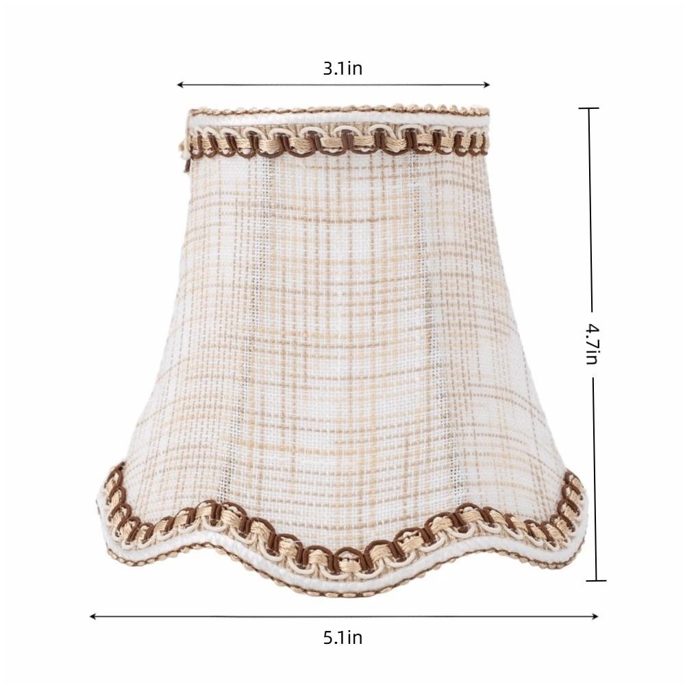 3PCS Clip On Design Lampshade Fabric Chandelier Lamp Shades Modern Small Lamp Shades  Indoor Lamp