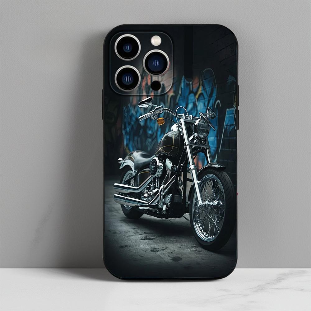 

Retro vintage motorcycle phone case suitable for iPhone 17 16 15 14 13 12 11 Pro/Max/Plus anti drop and shockproof back cover For iPhone 11PROMAX