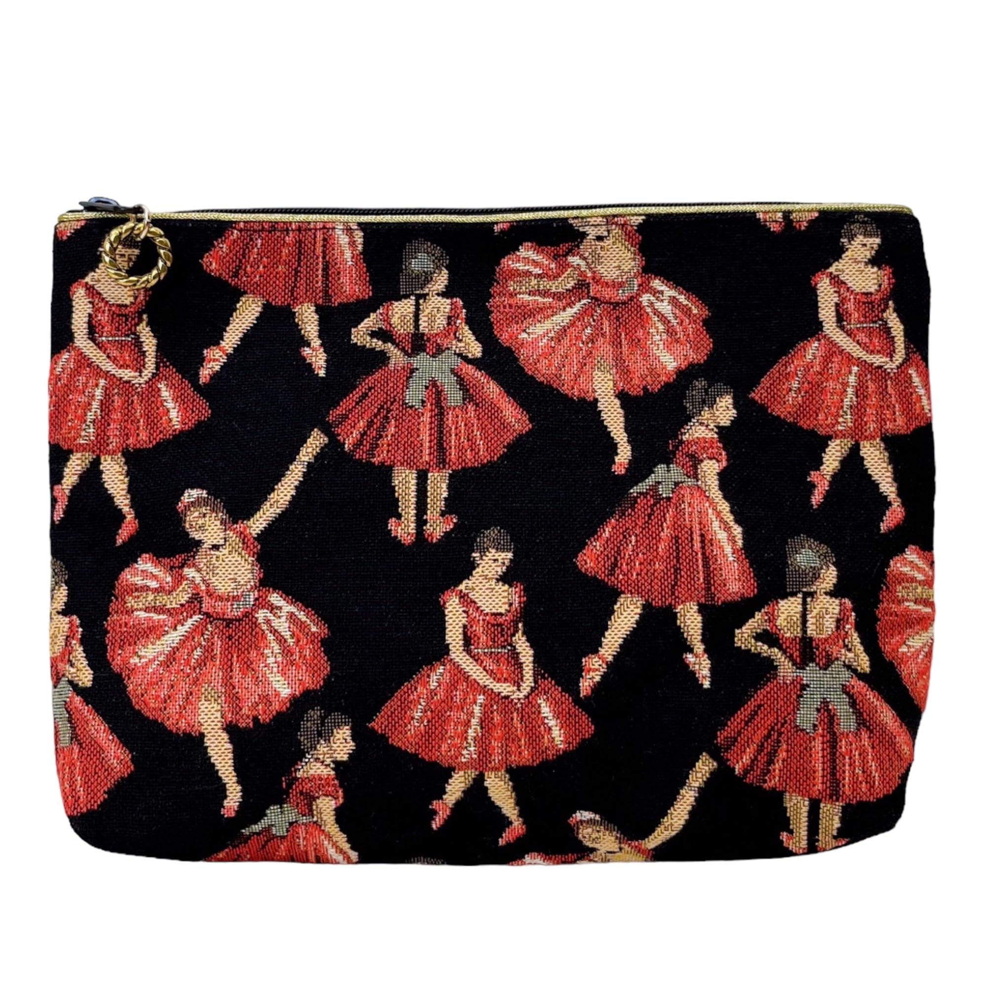 

Square Pouch Ballerina Gobelin Made in Japan (Ballerina Black/Red Dress)