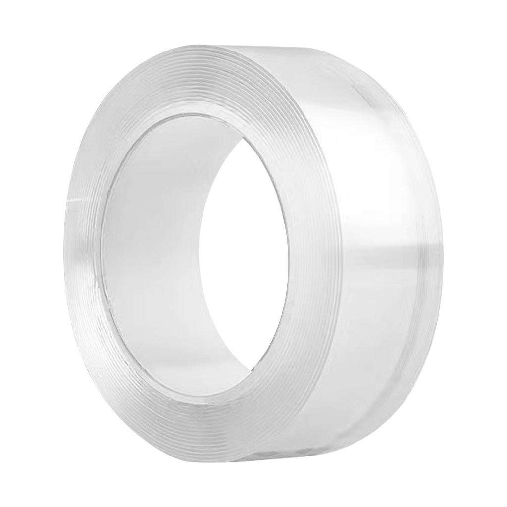 1 Roll Double Sided Mounting Tape Prevent Slip Strong Fixation Washable Transparent Adhesive Tape