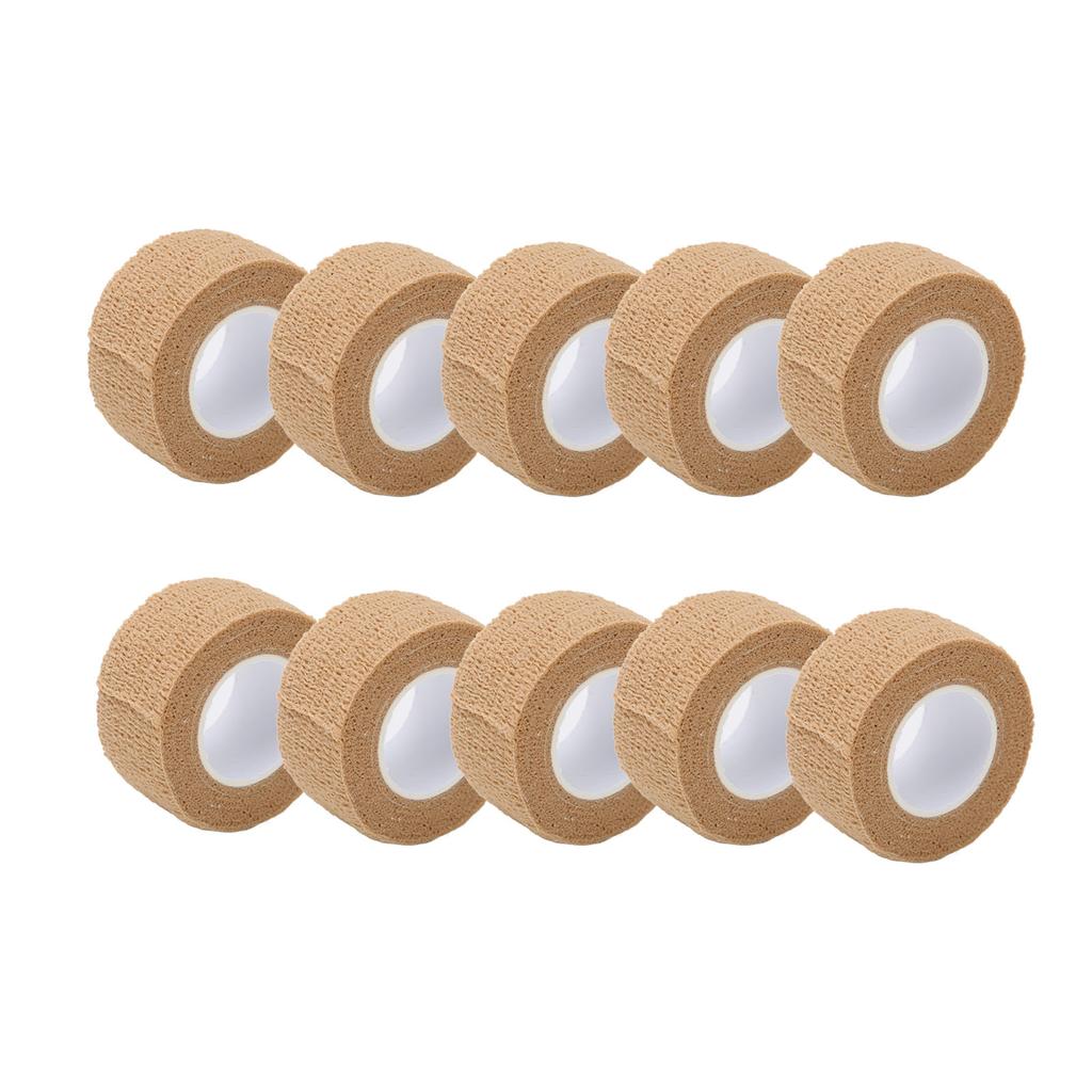 10pcs Self Adhesive Bandage Wound Dressing Self Adhesive Elastic Bandage Sports Fixed Breathable Bandage 2.5x450cm