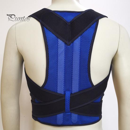 Belt Posture Lumbar Back Corrector Support Strap Shoulder Brace Neck Stretcher Trainer Hook And Loop Prevent Hunchback Multiple Straps Breathable